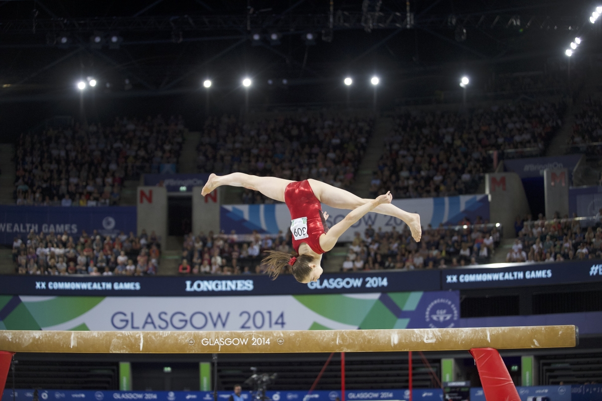 Team Canada Gymnast in the 2014 Glasgow Commonwealth Games