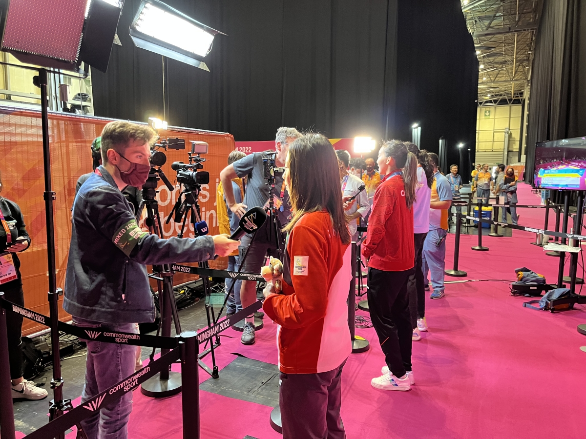 Media zone area from 2022 Birmingham Games
