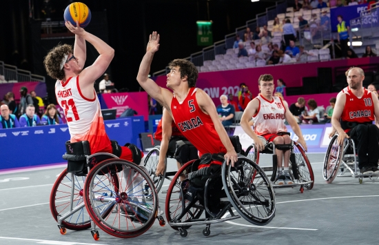 Team Canada and England Mens 3X3 basketball