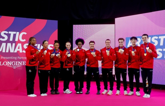 Gymnastics Team Medal Winners