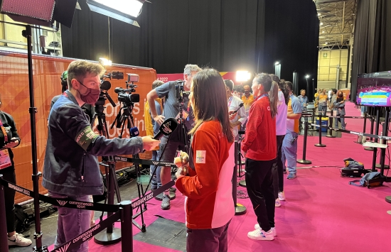 Media zone area from 2022 Birmingham Games