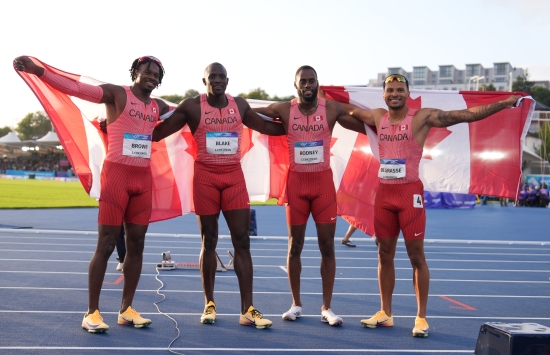 Mens 100m relay team