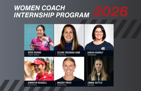Collage of Women Coaches for the 2026 Internship Program