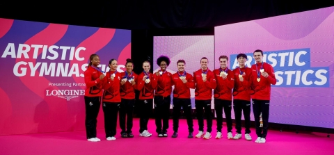 Gymnastics Team Medal Winners