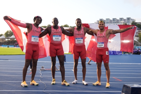 Mens 100m relay team