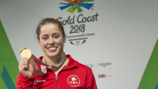 Maude Charron Claims Gold In Record Breaking Weightlifting Performance Commonwealth Sport Canada