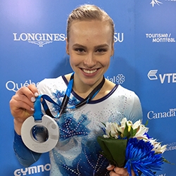 Ellie Black gagne l'argent à la poutre aux Championnats du monde de  gymnastique artistique - Équipe Canada