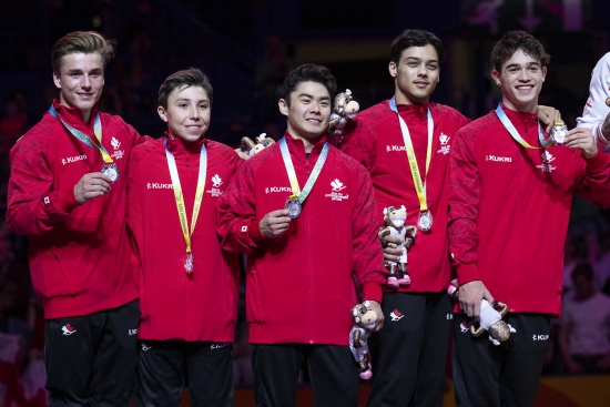 Team Canada's Men's Artistic Gymnastics Team Secures Silver in the