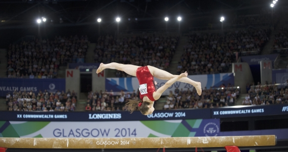 Team Canada Gymnast in the 2014 Glasgow Commonwealth Games